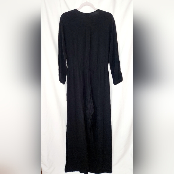 H&M Black Crepe Jumpsuit size 10 - Picture 2 of 2